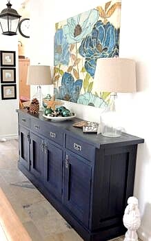 Doğal Masif Lake Eskitme Konsol CN 1003