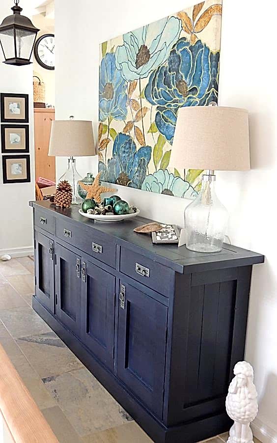 Doğal Masif Lake Eskitme Konsol CN 1003